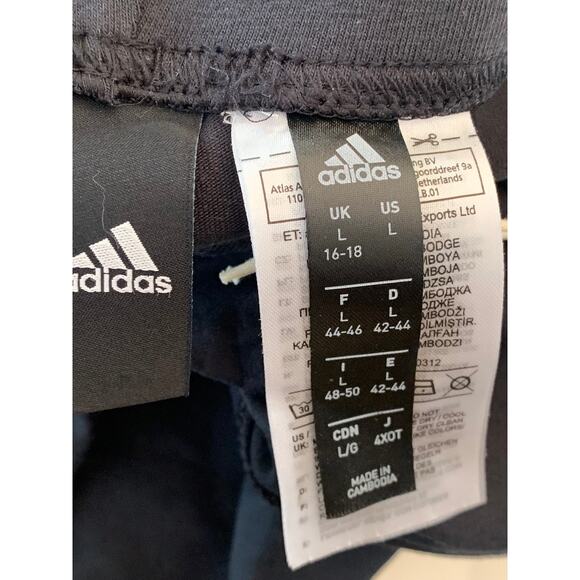 ADIDAS Women's Black/White Essential Linear Pull-On Tights SZ L - Picture 9 of 12